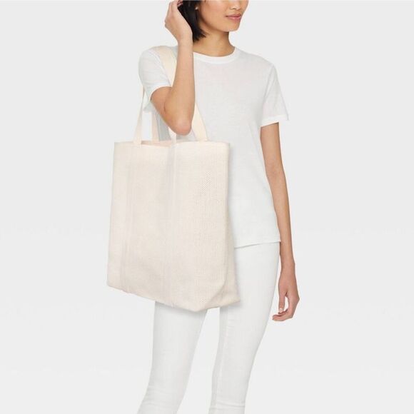 A New Day - Engineered Knit Tote Handbag - A New Day Off-White Off-White - Picture 2 of 4